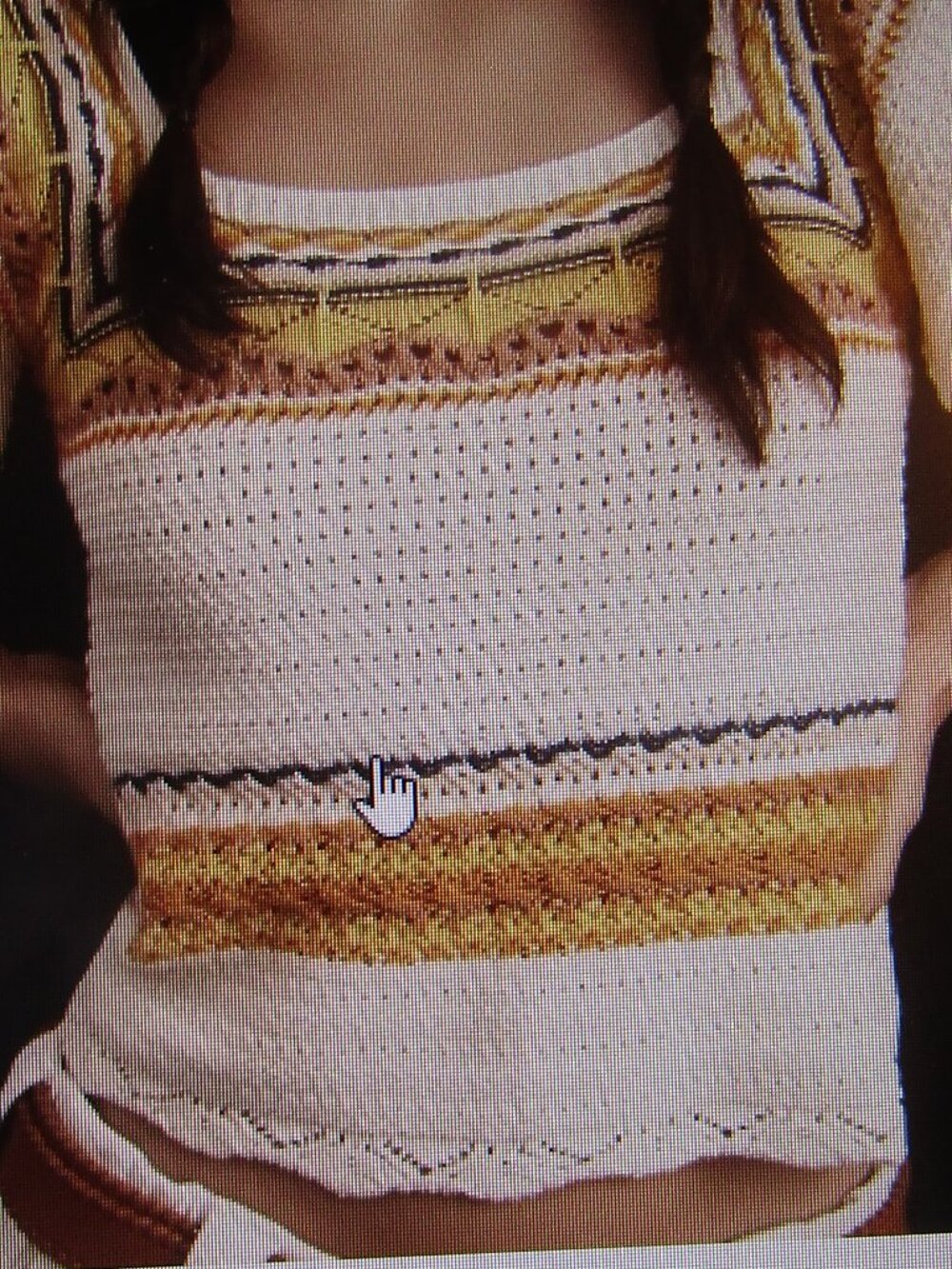 BISHOP & YOUNG SUNSET SWEATER TANK Size L Flutter Sleeve Dry Cleaned